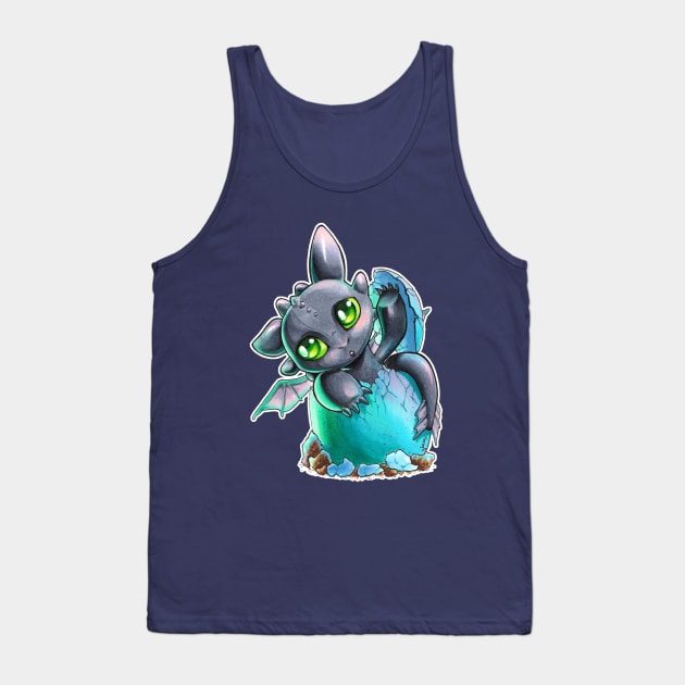 Baby Toothless Tank Top by uialwen